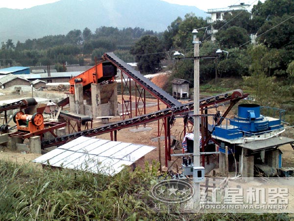 制砂生產線作業現場