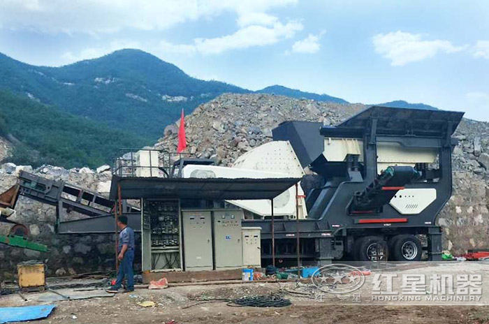 環保型移動式制砂機現場實拍圖