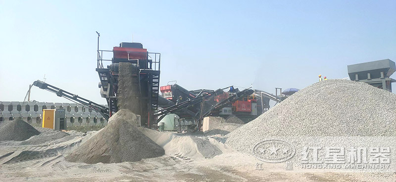 移動制砂作業現場