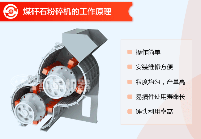 煤矸石粉碎機工作原理