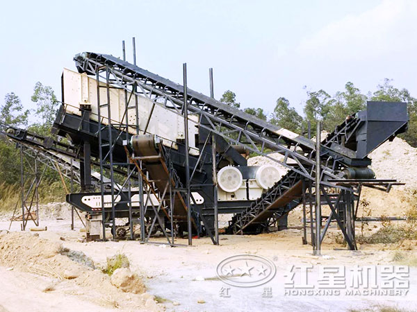 移動破碎站作業現場