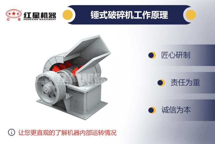 小型錘式破碎機的動態工作原理展示