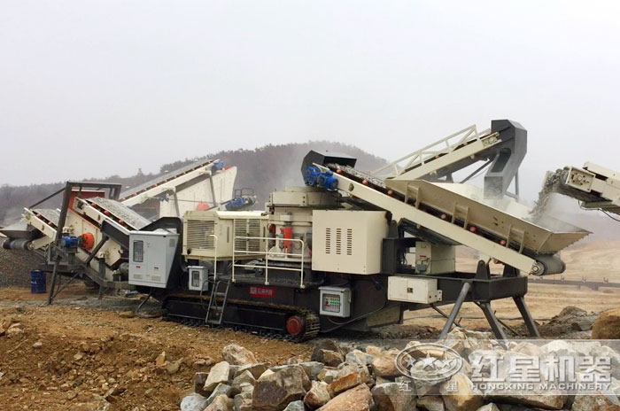 可多機聯合作業的全自動化石子加工機