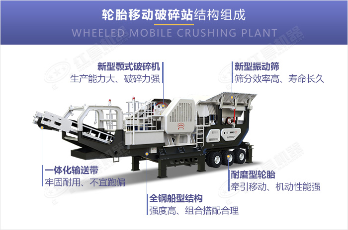 移動石子破碎機結構組成 移動石子破碎機結構組成