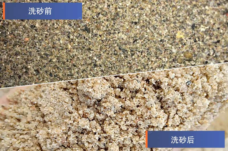 砂石料洗選設備的洗砂效果展示