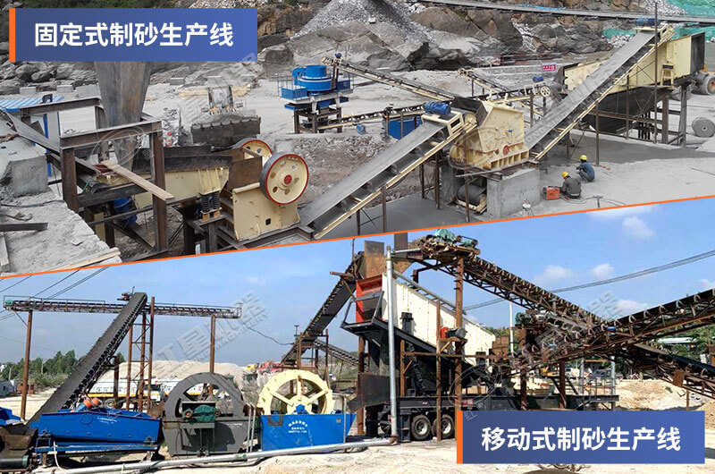 固定式和移動式制沙生產線
