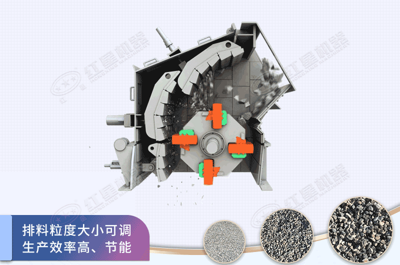 反擊式板錘制砂機原理動態圖